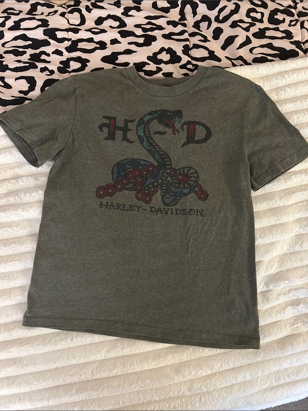 2011’s Y2K Harley-Davidson Grey Snake Logo Tee